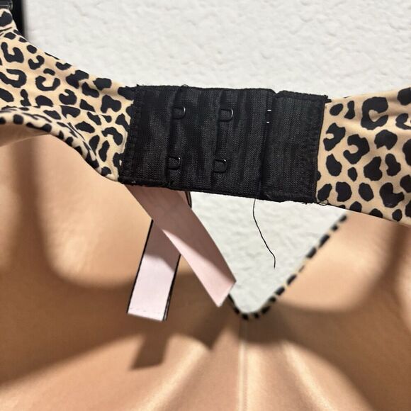 Victoria's Secret No Wire/Sans Armature Bra Cheetah Print Size 36DDD Preowned - Picture 5 of 8